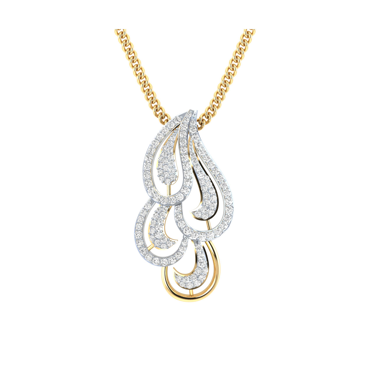 Agha Round Diamond Pendant