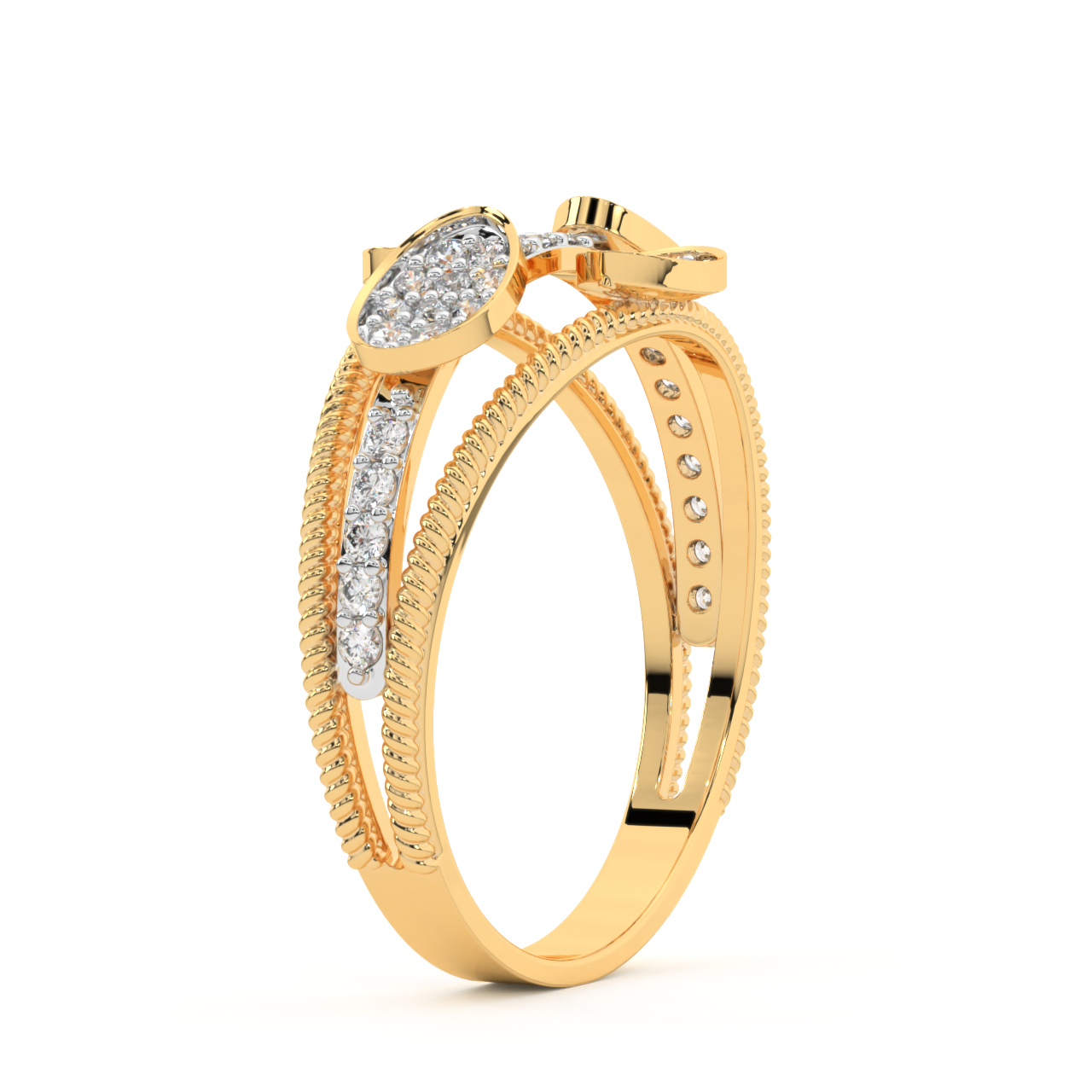 The Sharp N Chic Diamond Ring