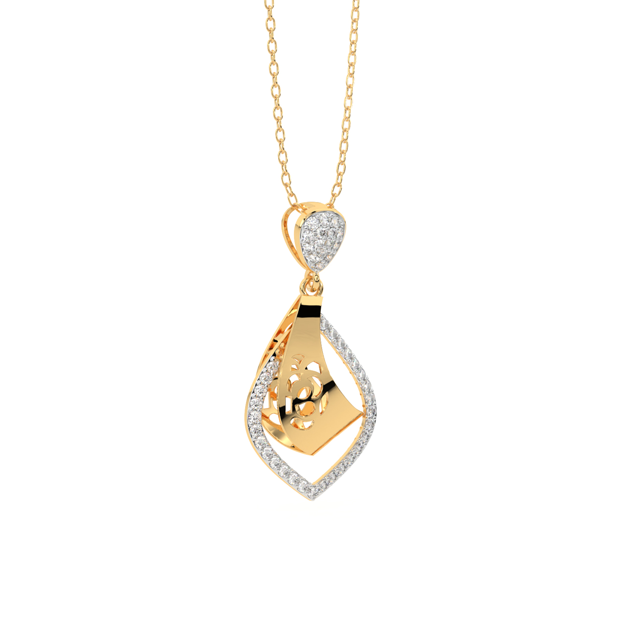 Linkin Gold Diamond Pendant