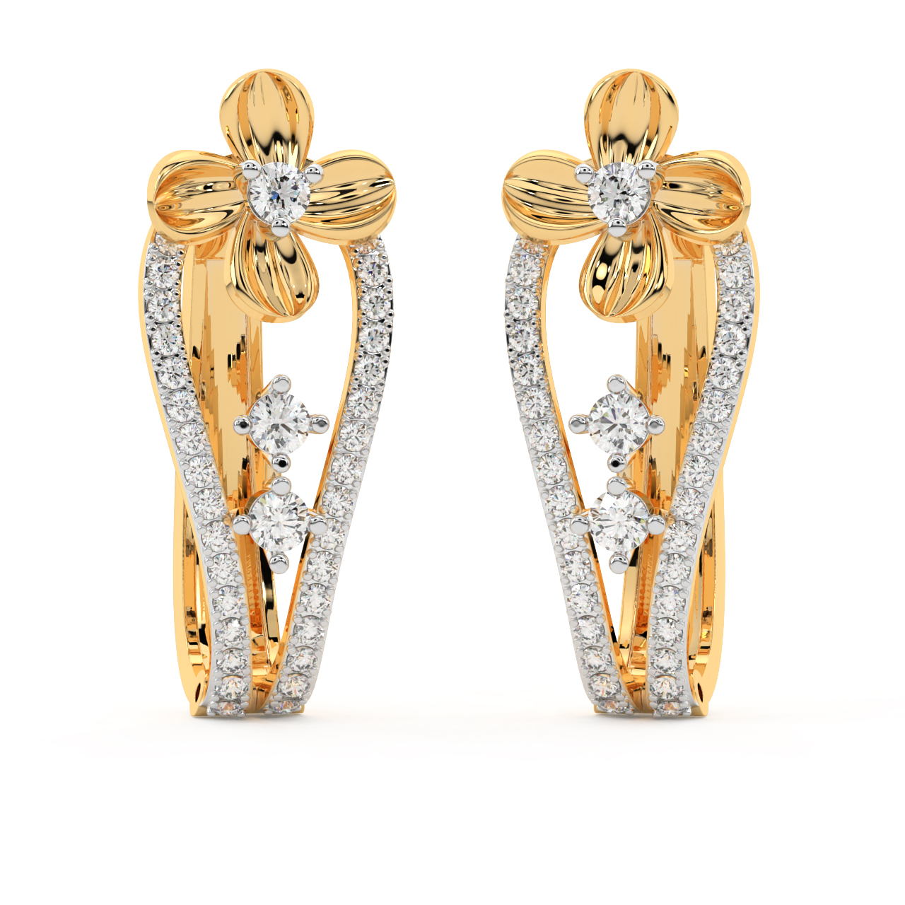 Benight Courage Diamond Earrings