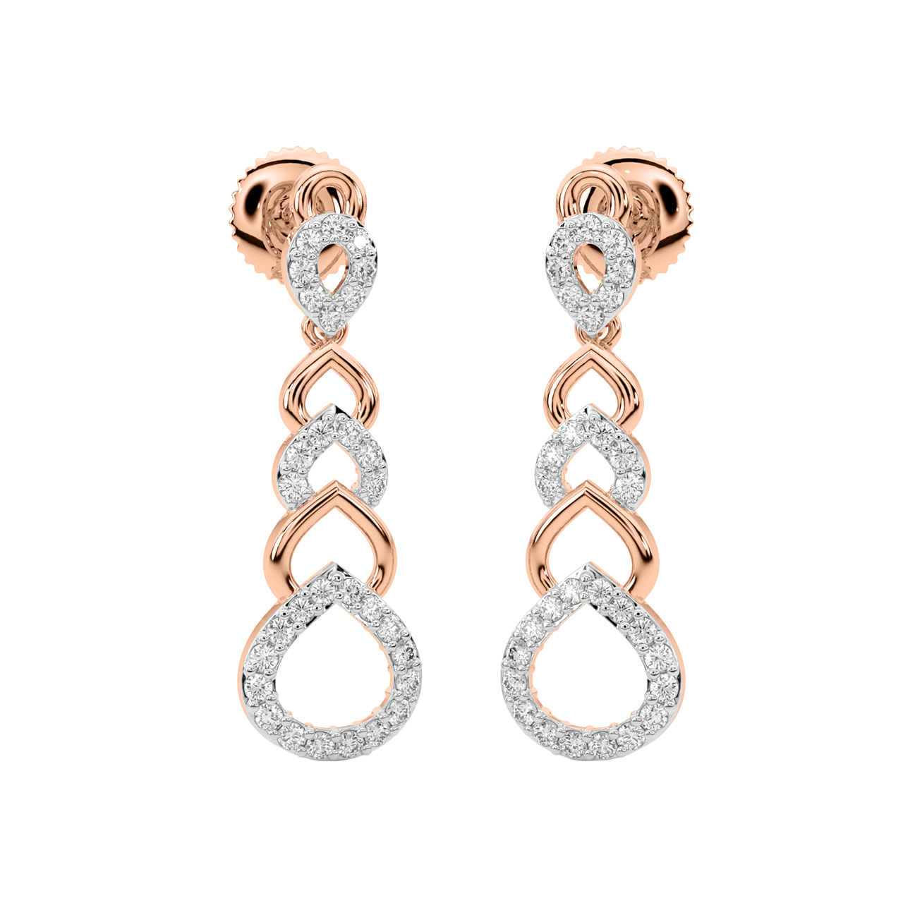 Wattan Round Diamond Earrings