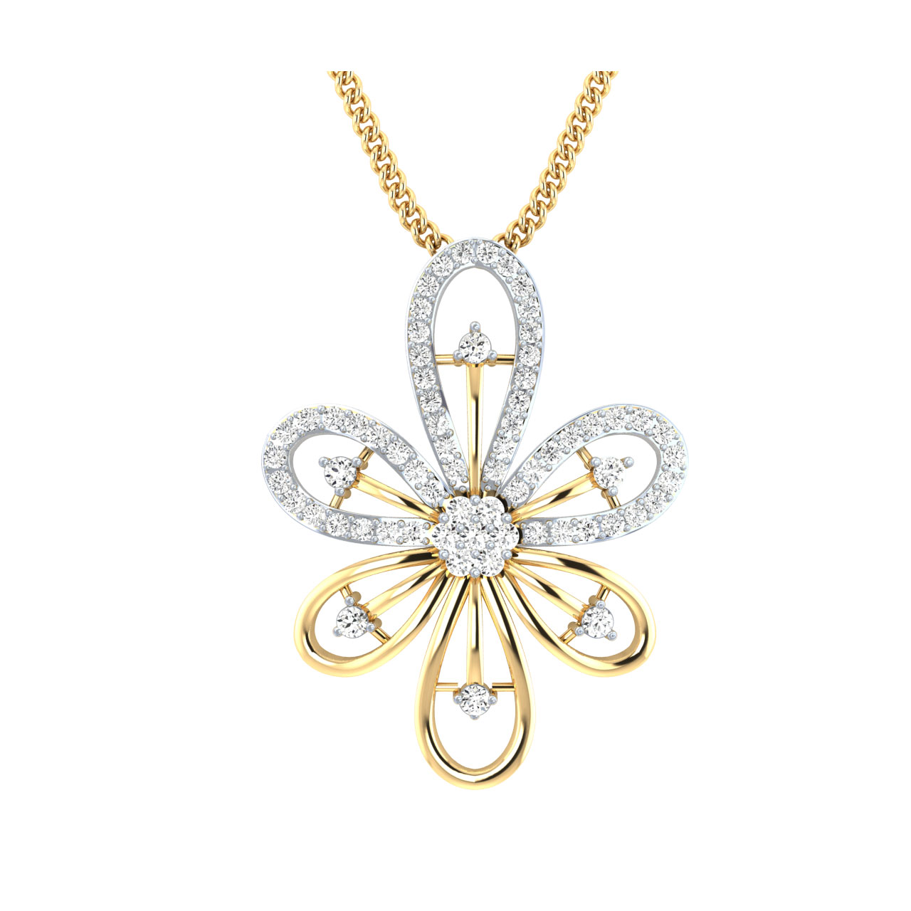 Aganya Round Diamond Pendant