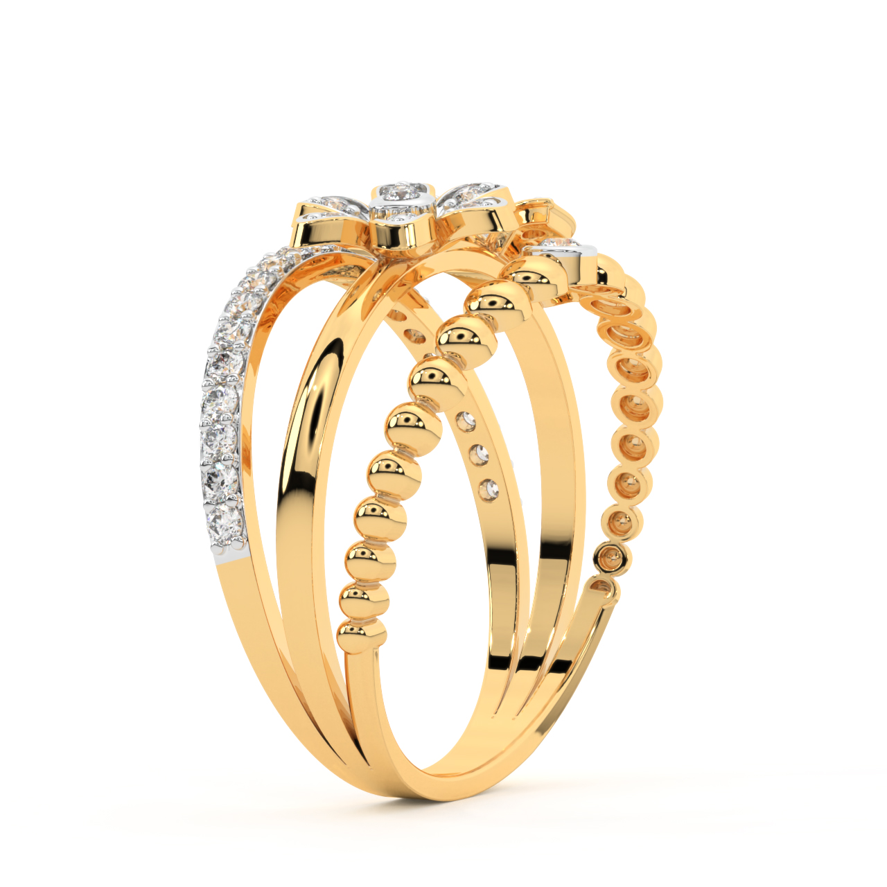 Fab & Floral Diamond Ring