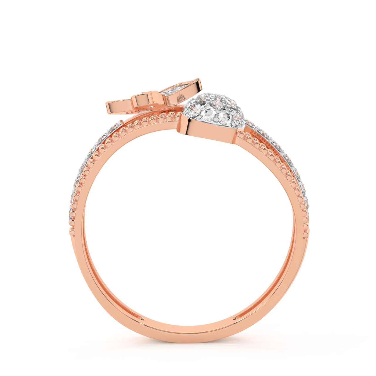 Dainty Drama Engagement Diamond Ring