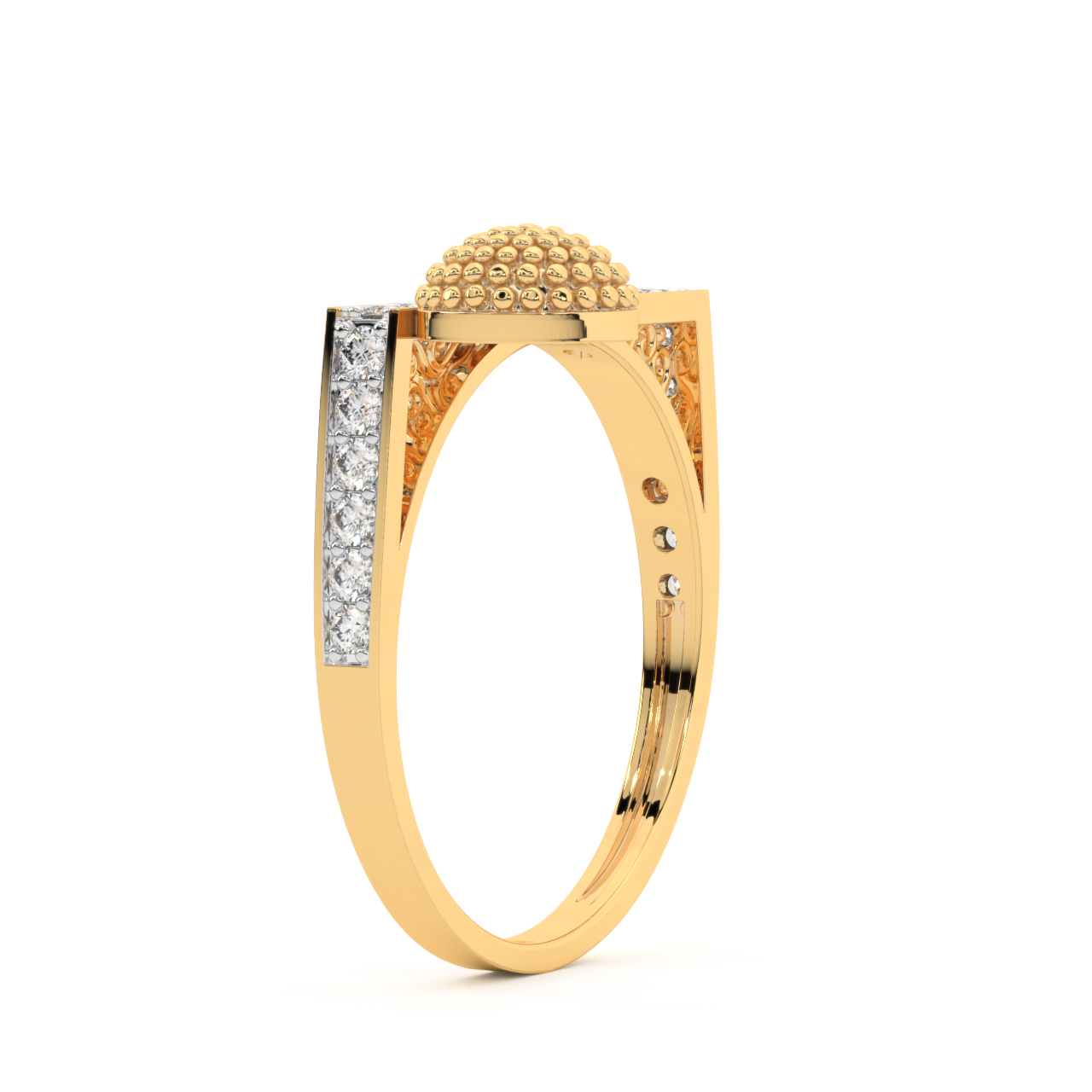 Gold Dainty Diamond Ring