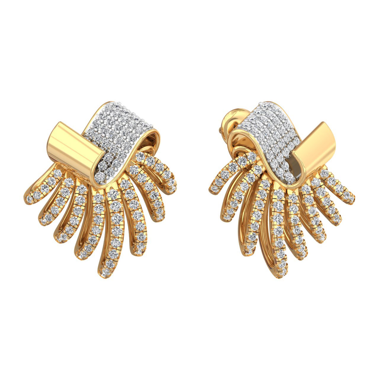 Partywear Diamond Stud Earrings