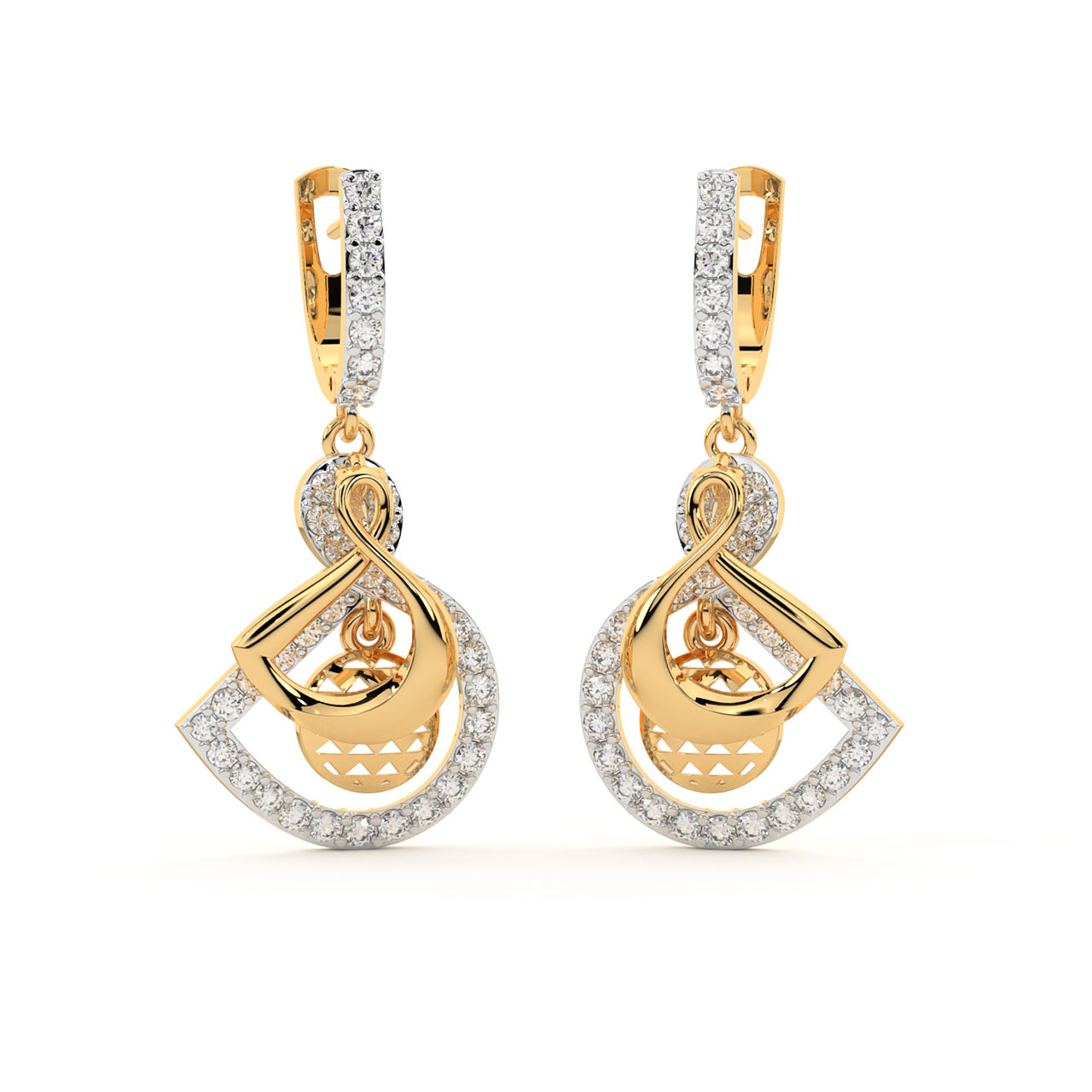 Shirley Round Diamond Pendant Set