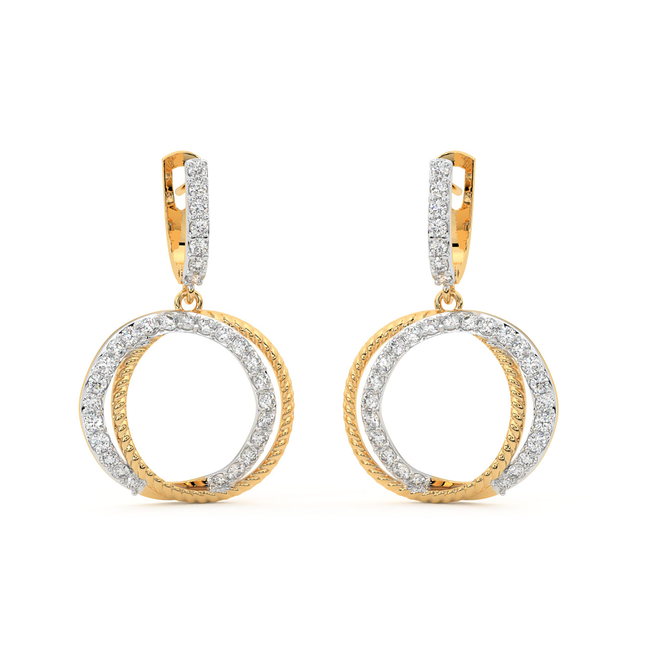 Wesley Round Diamond Pendant Set