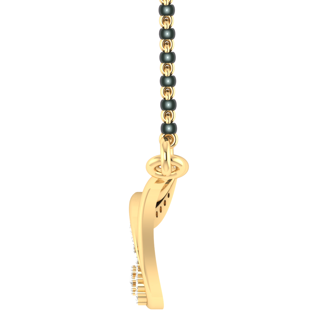 Keya Round Diamond Mangalsutra