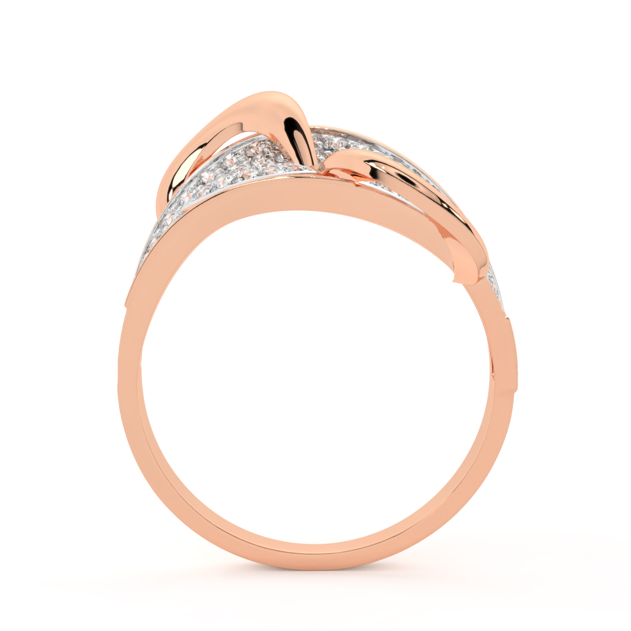 Stylish Gold Diamond Engagement Ring