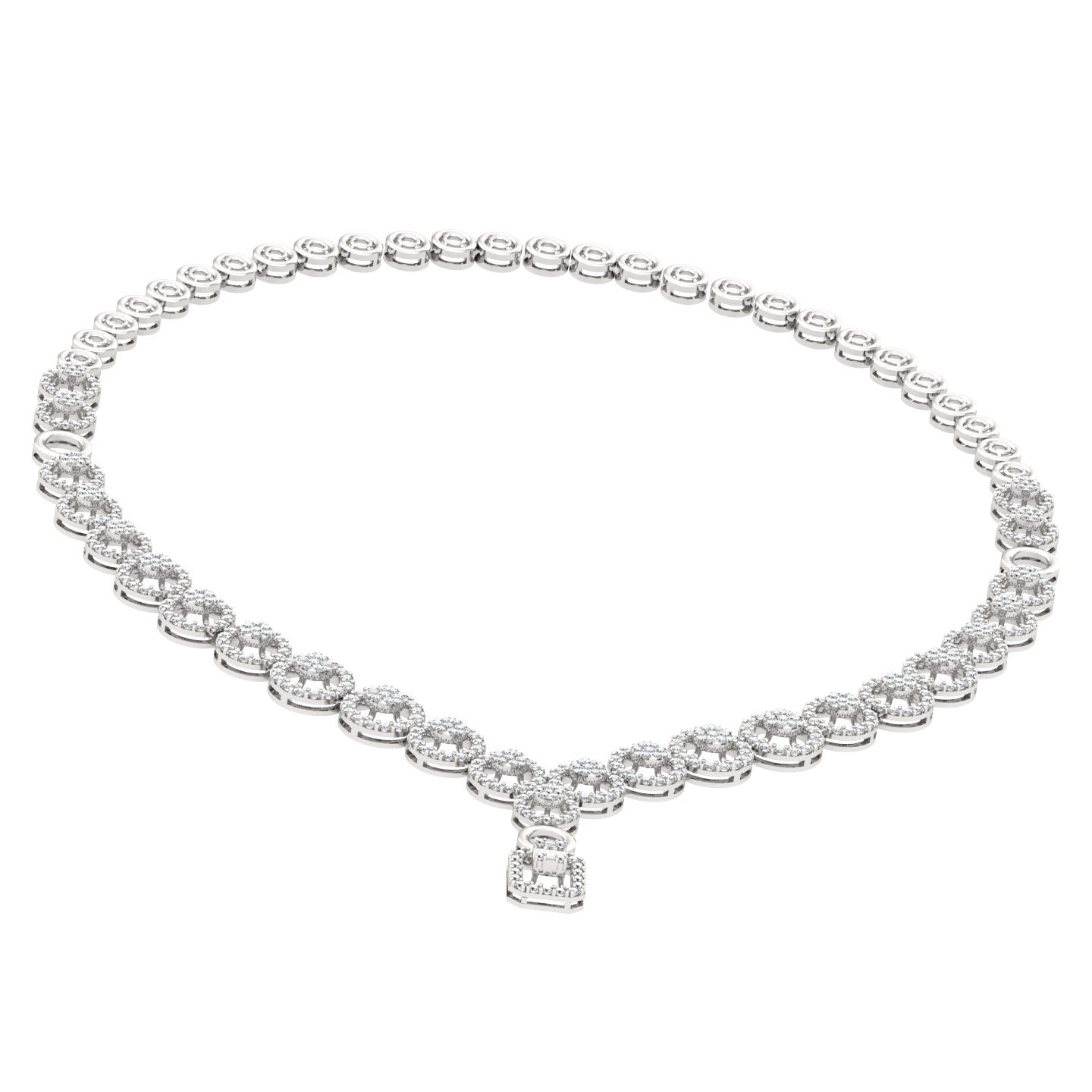 Oshin Round Diamond Necklace