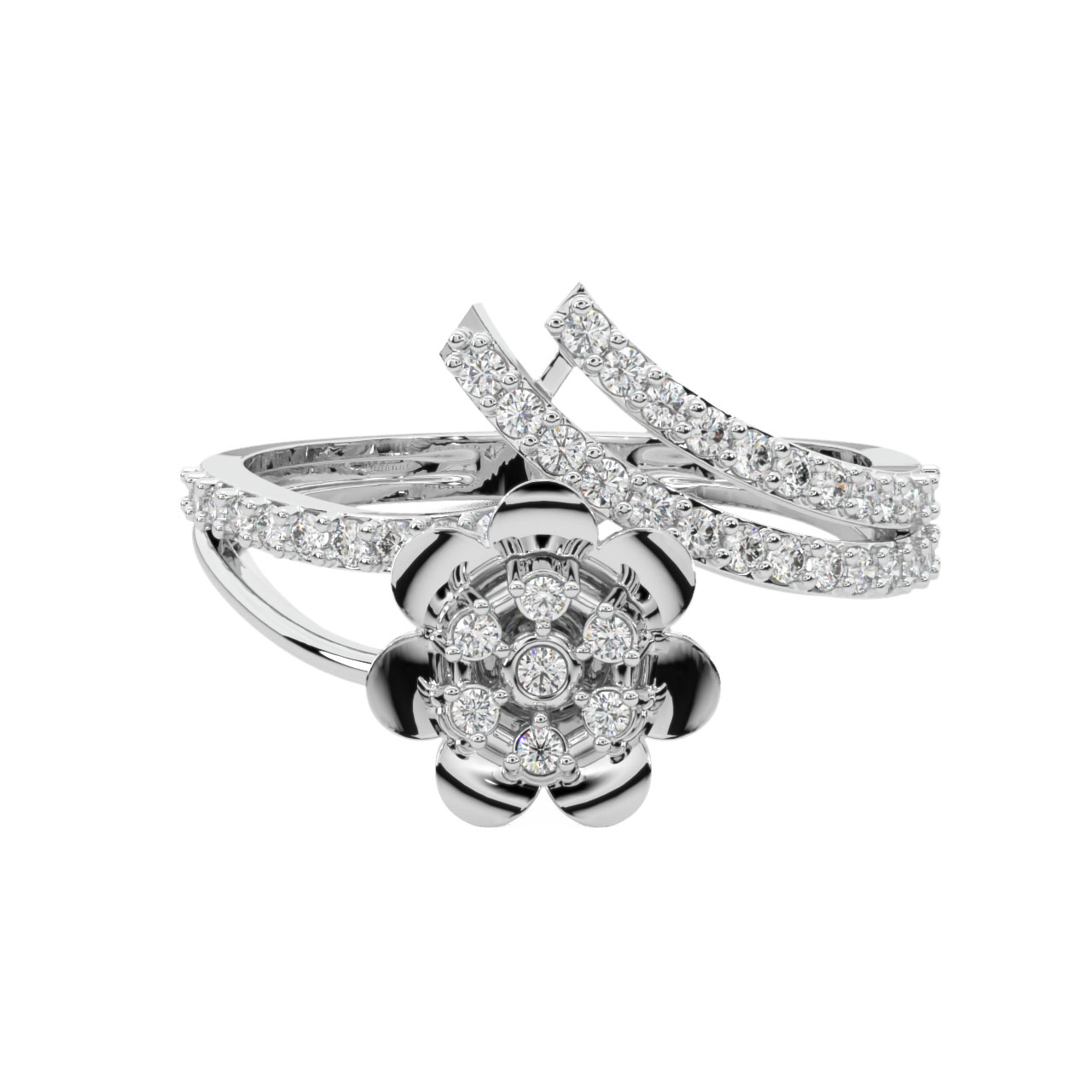 Cecil Round Diamond Engagement Ring