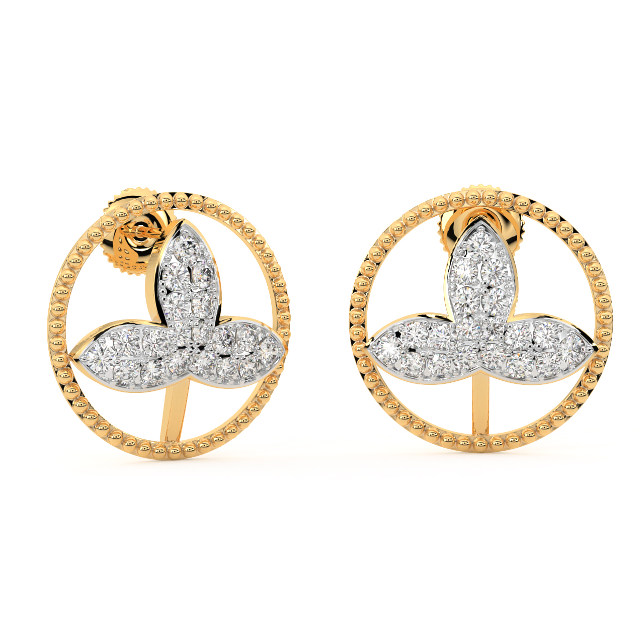 Lucky Diamond Stud Earrings