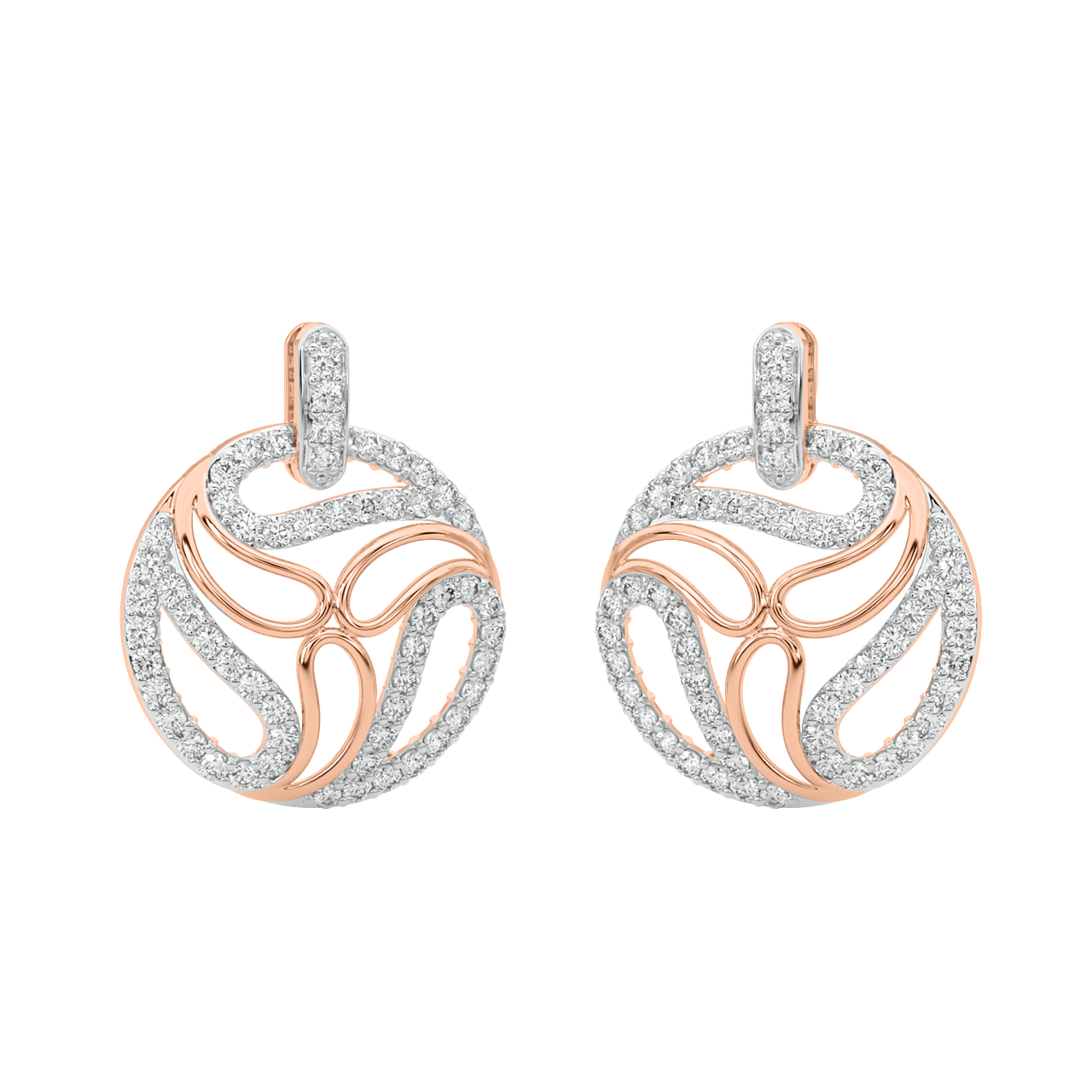 Usagi Round Diamond Stud Earrings