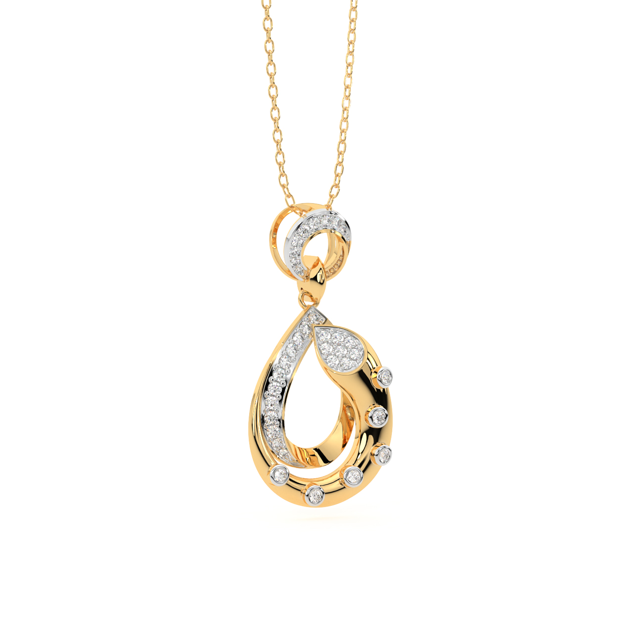 Style Drops Diamond Pendant