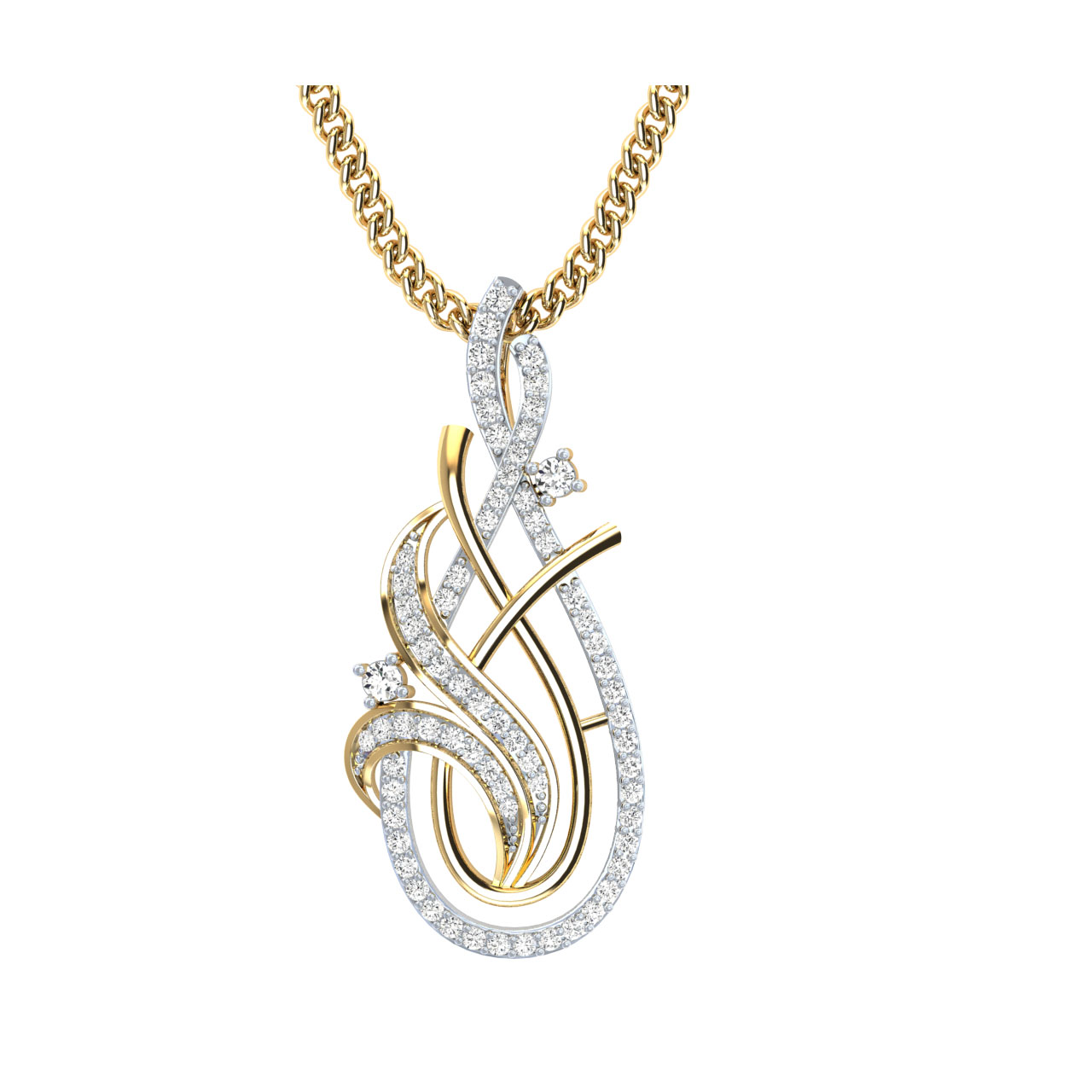 Josie Round Diamond Office Wear Pendant