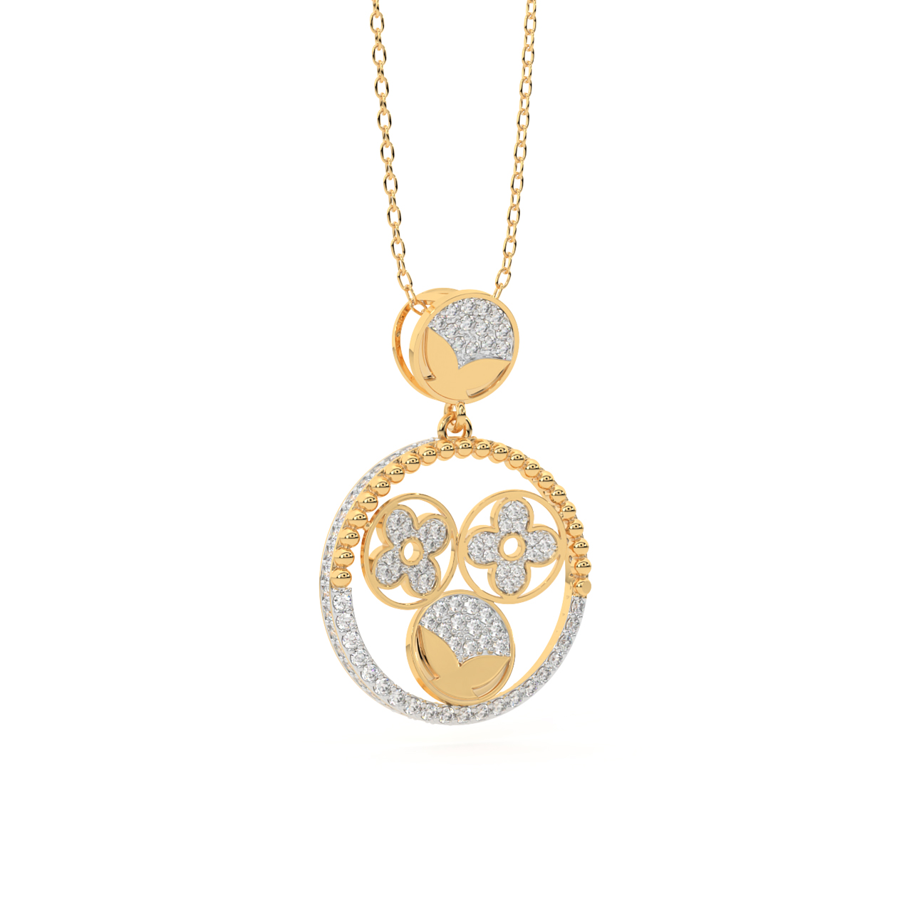 Senorita Gold Diamond Pendant