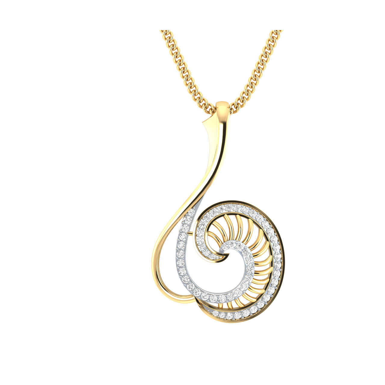 Agaja Round Diamond Pendant