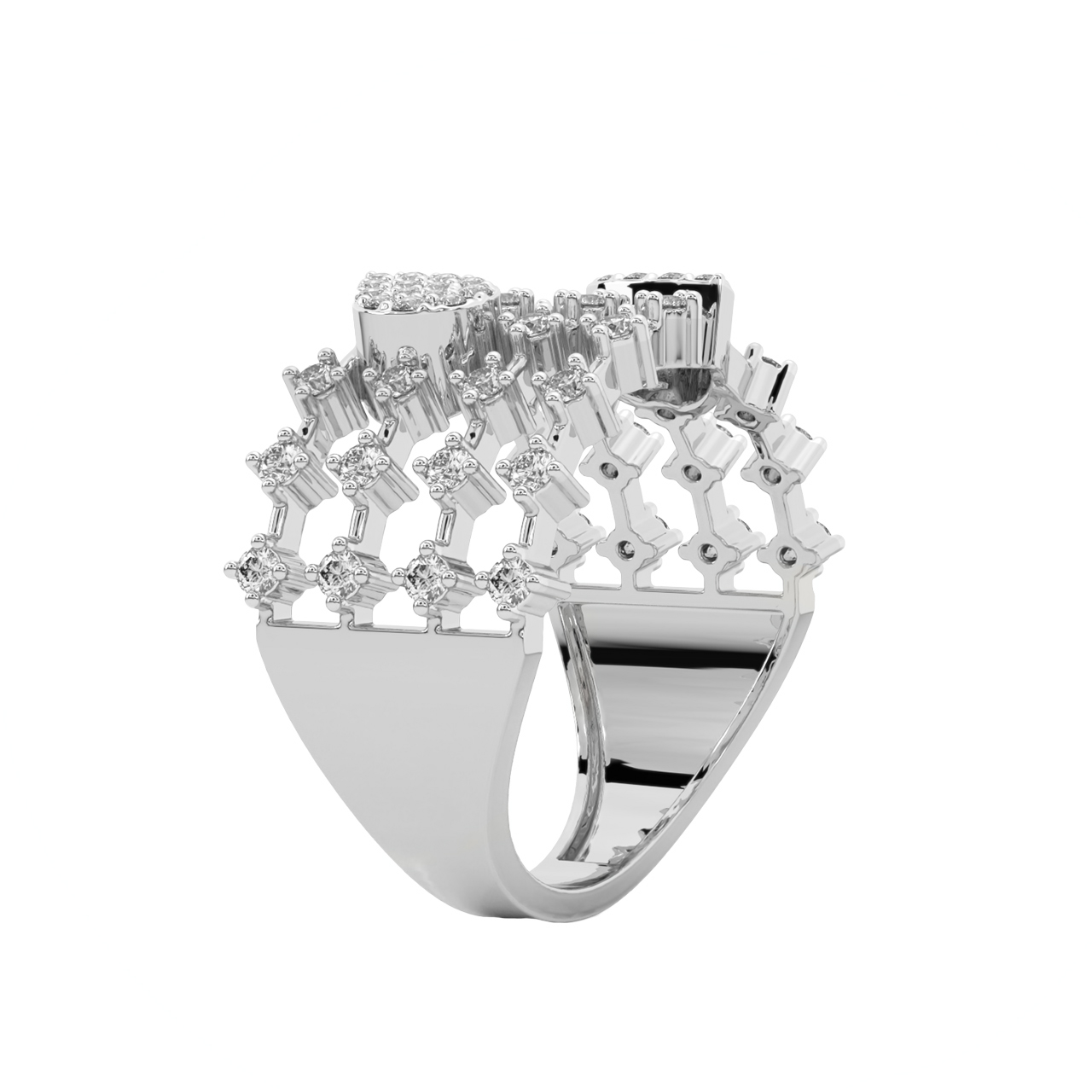 Amos Round Diamond Engagement Ring