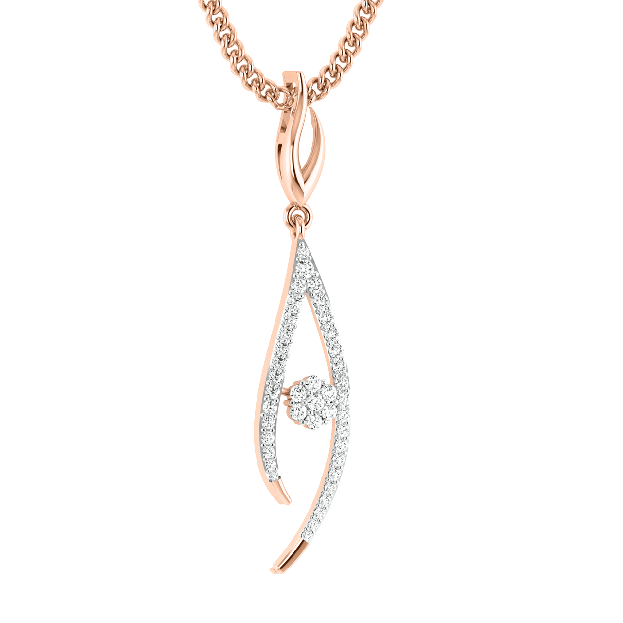 Lauren Round Diamond Office Wear Pendant