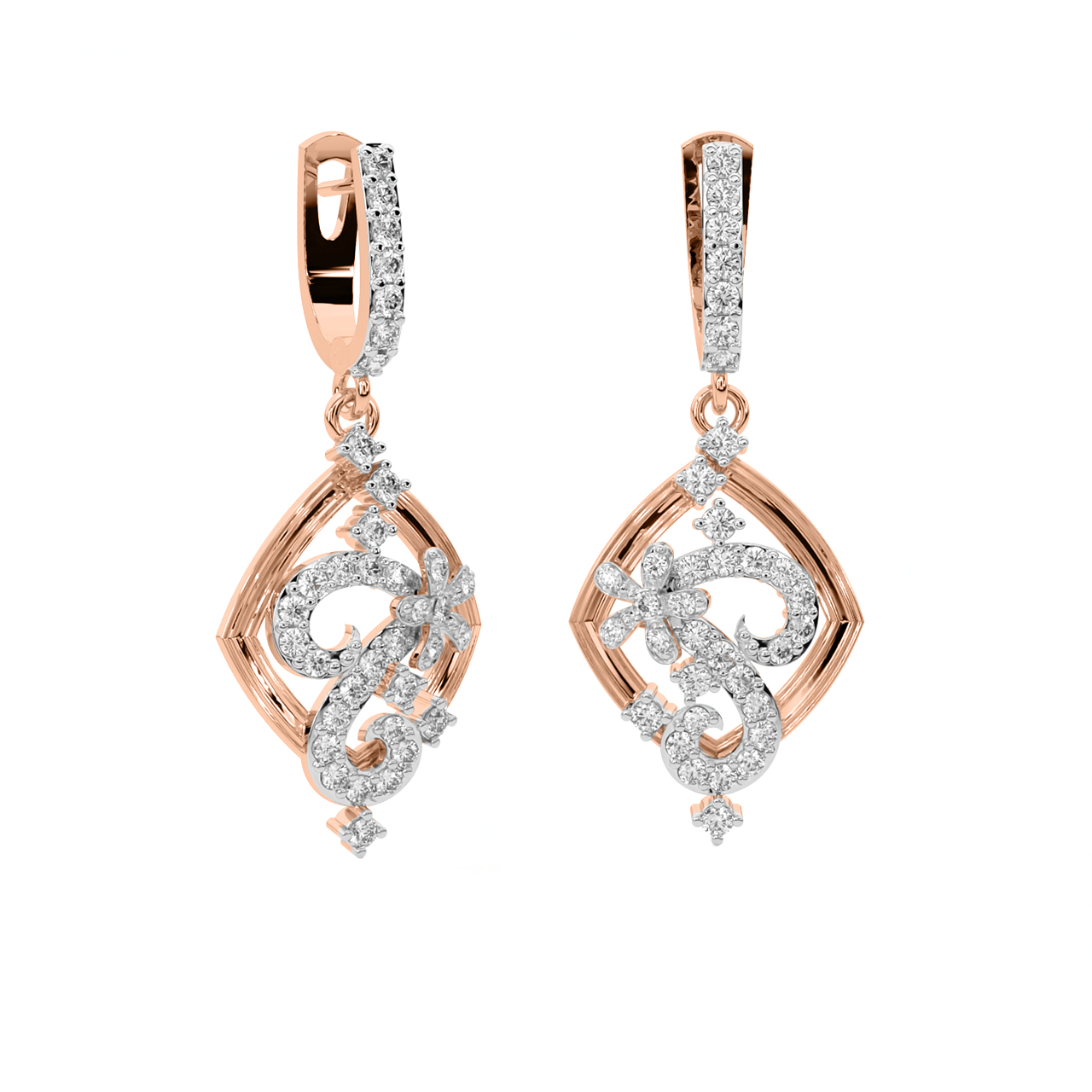 Lacy Reveal Diamond Earrings