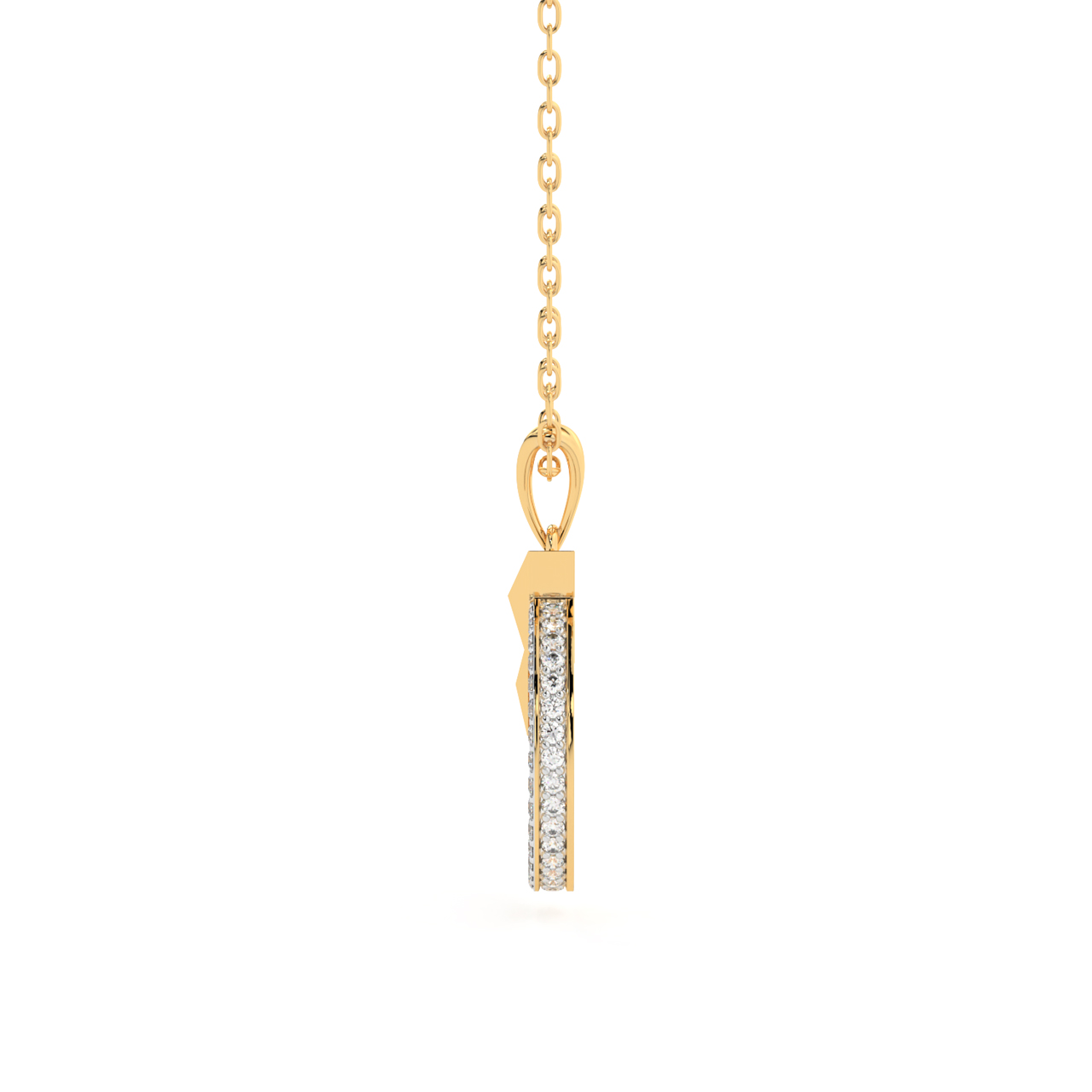 Elegant Arrow Diamond Pendant