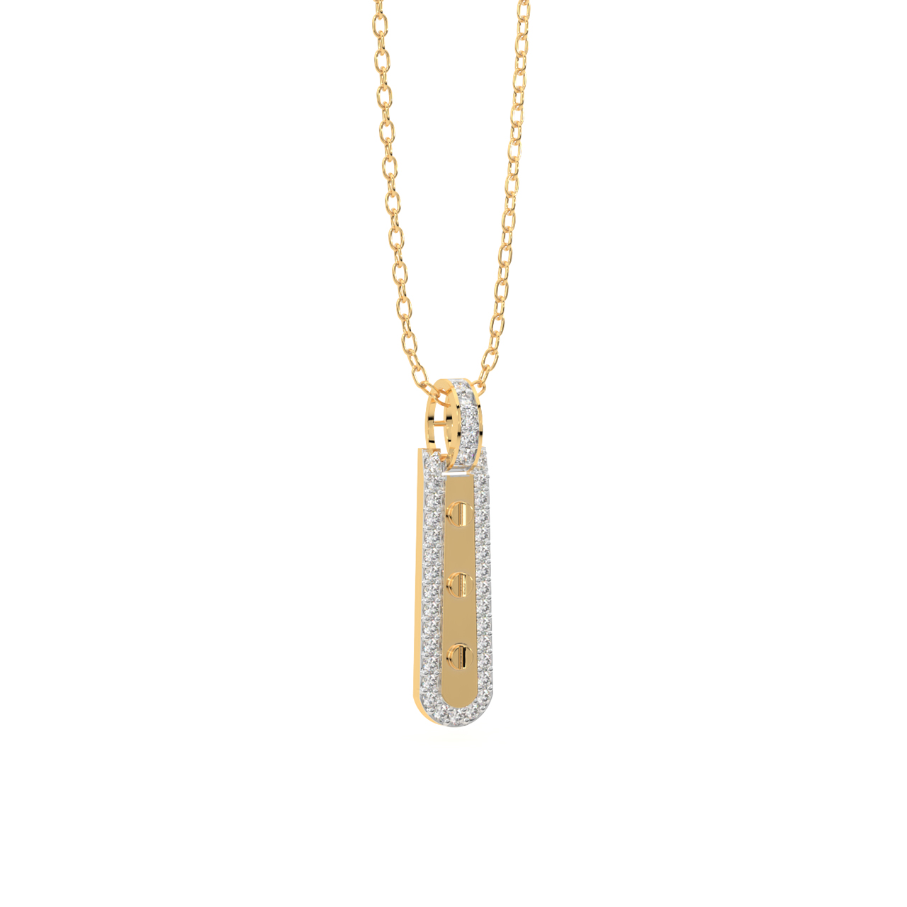 Milky Bar Diamond Pendant