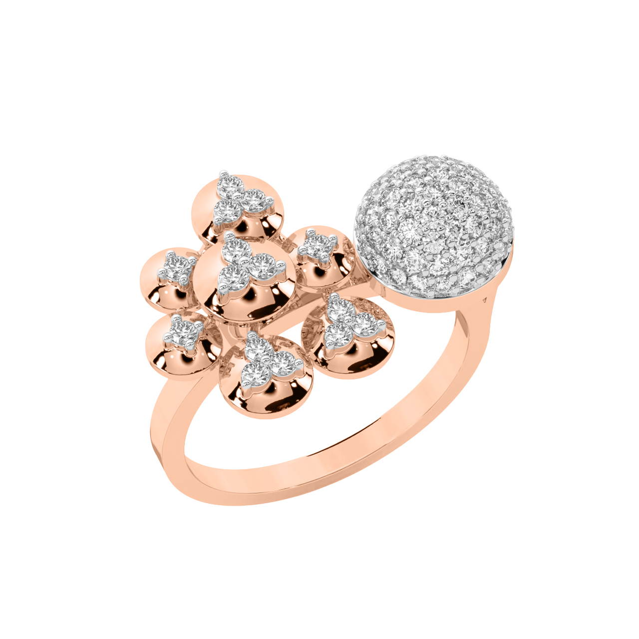 Garine Round Diamond Engagement Ring