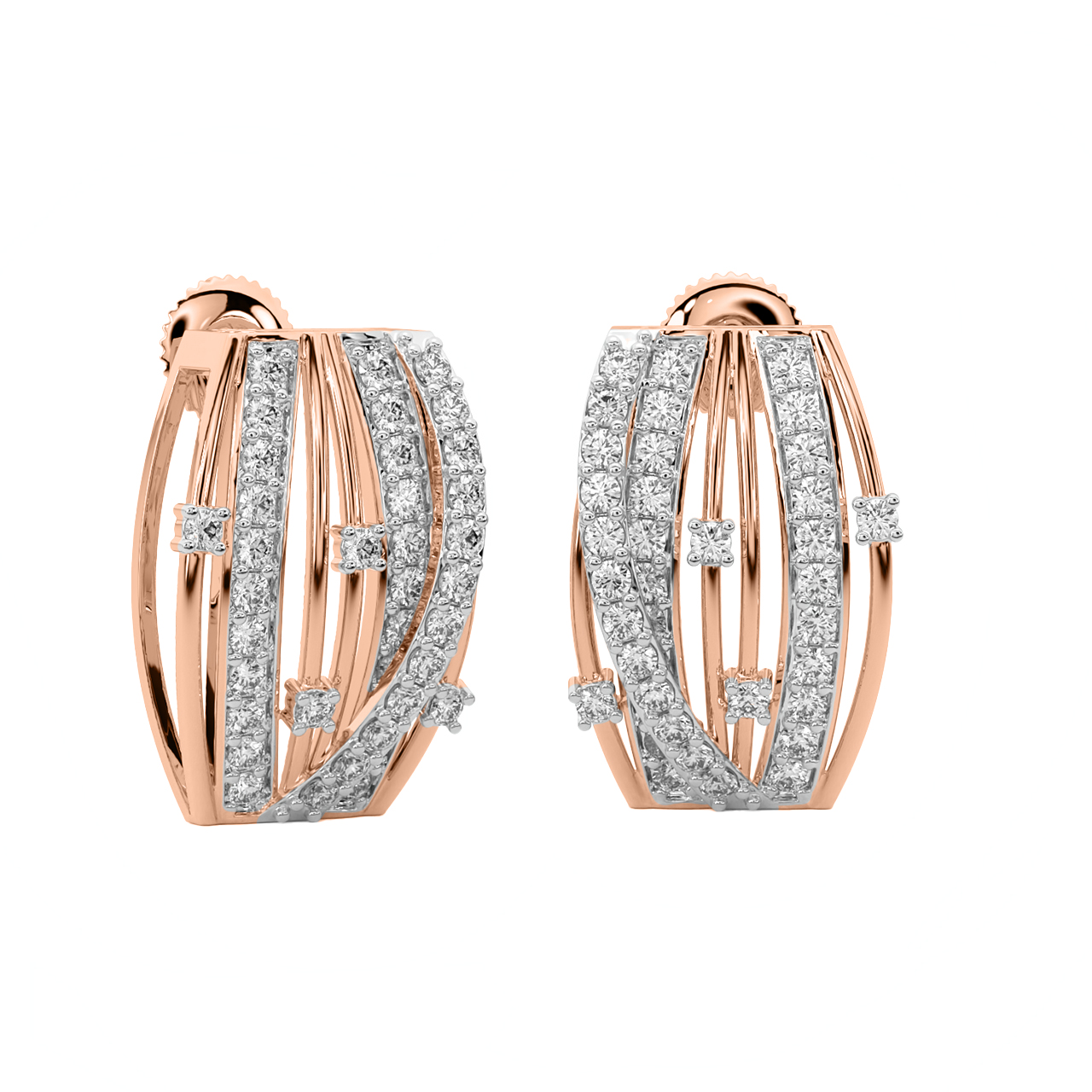 Twist Of Fate Diamond Earrings