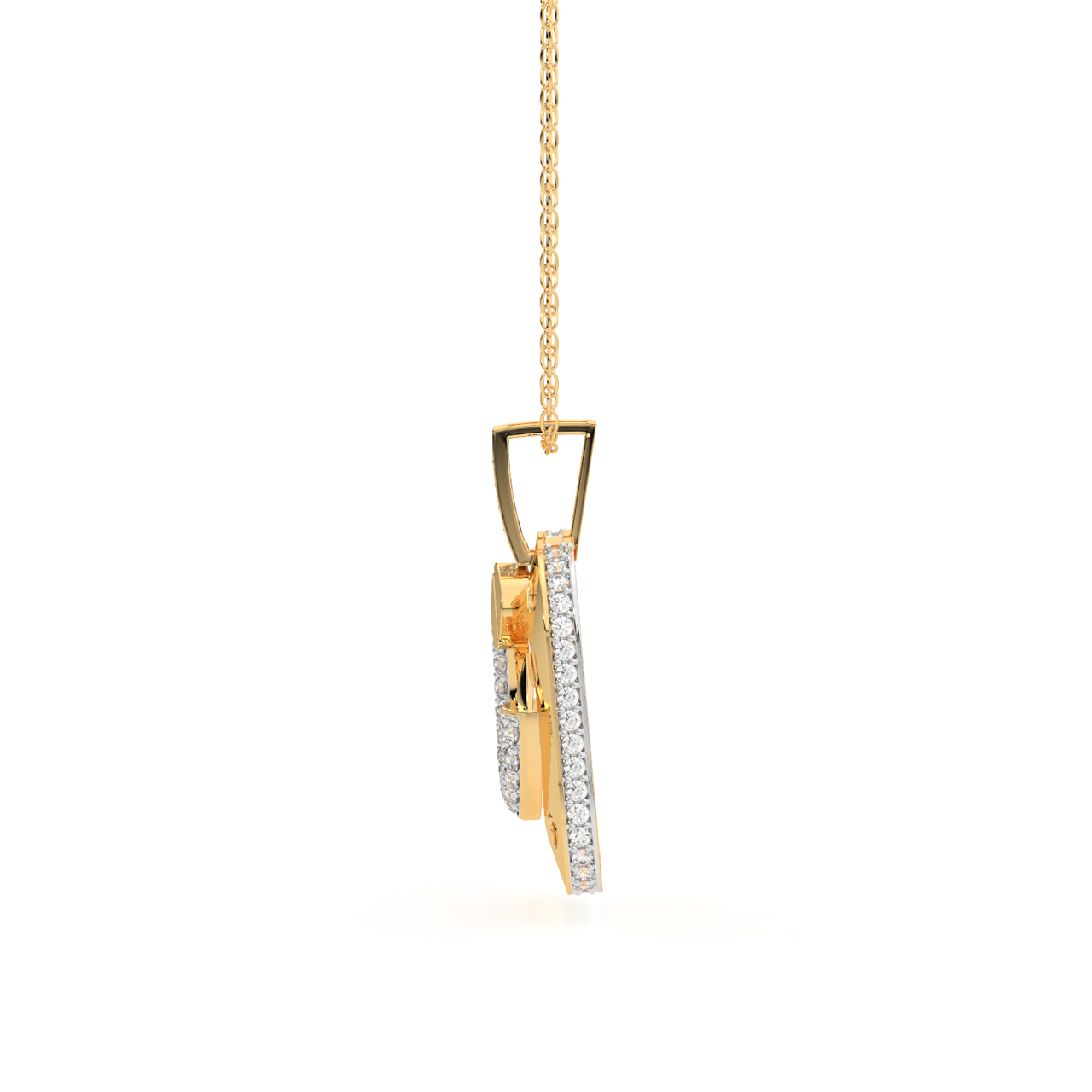 On The Square Diamond Pendant