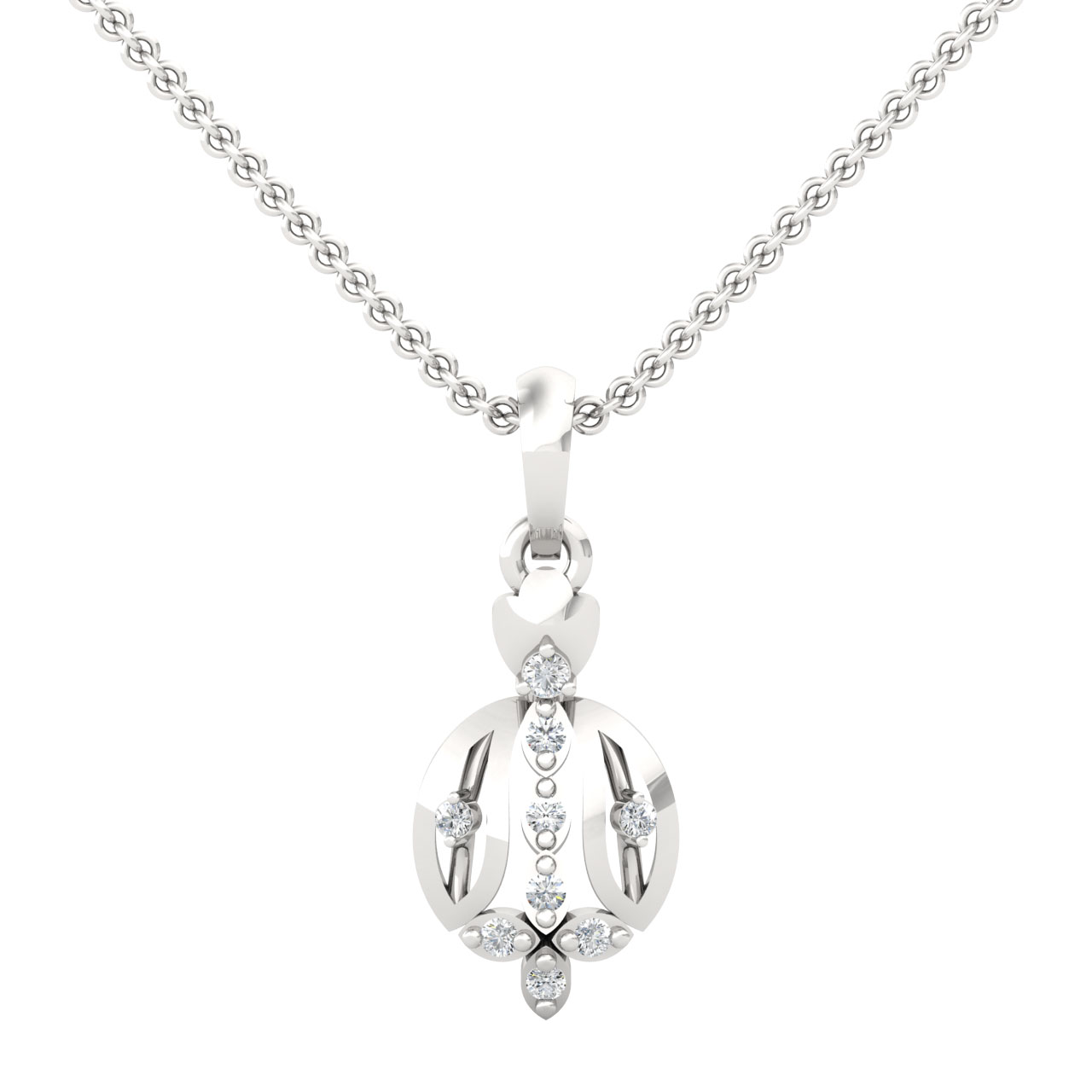 Induza Round Diamond Office Wear Pendant