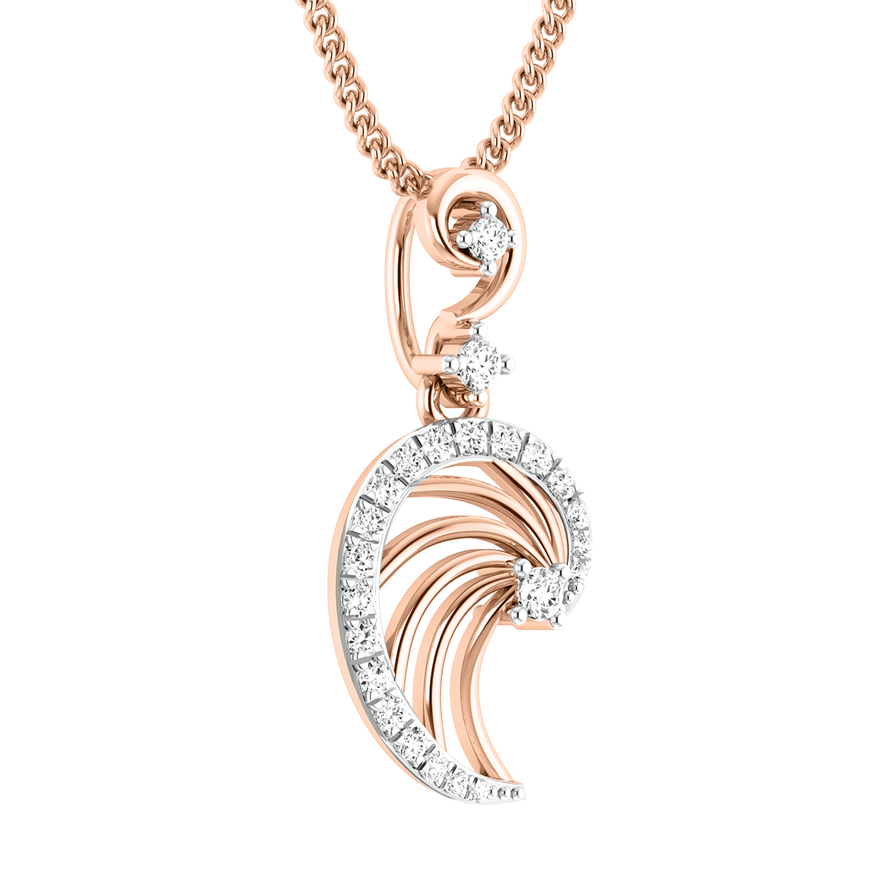 Malia Round Diamond Office Wear Pendant