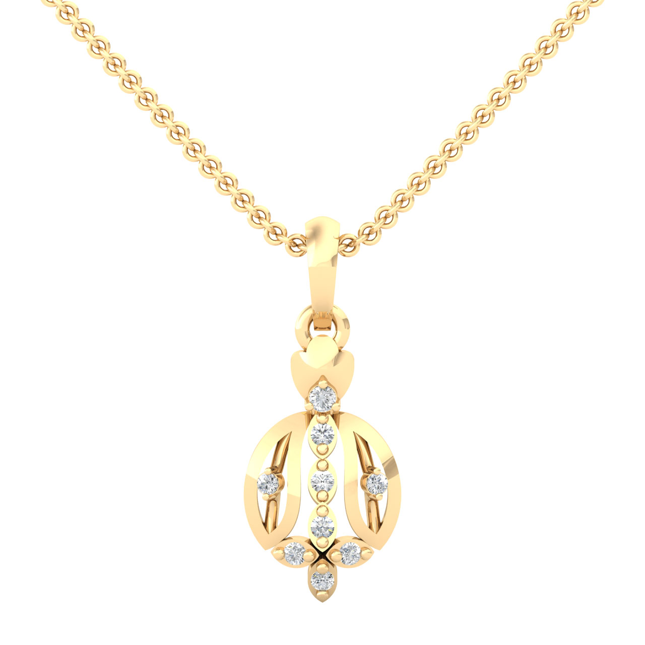 Induza Round Diamond Office Wear Pendant