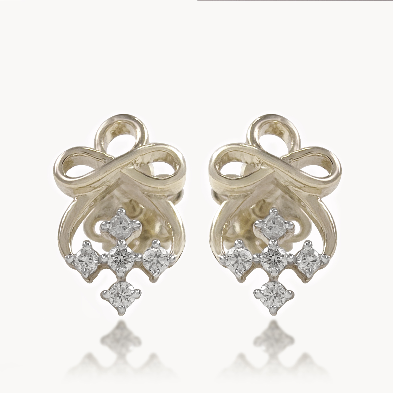 Aurika Knot Diamond Studs