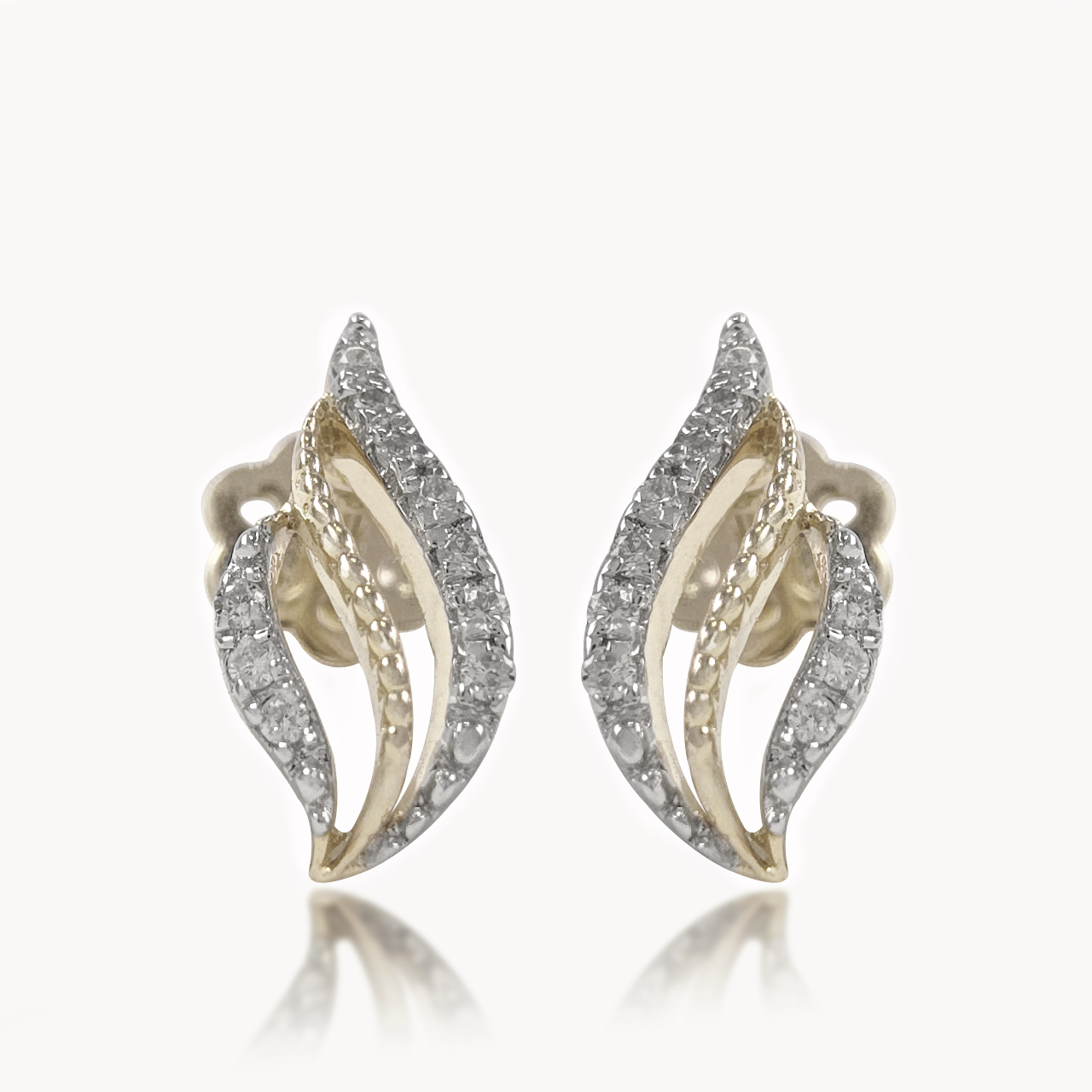 Velina Curve Diamond Studs