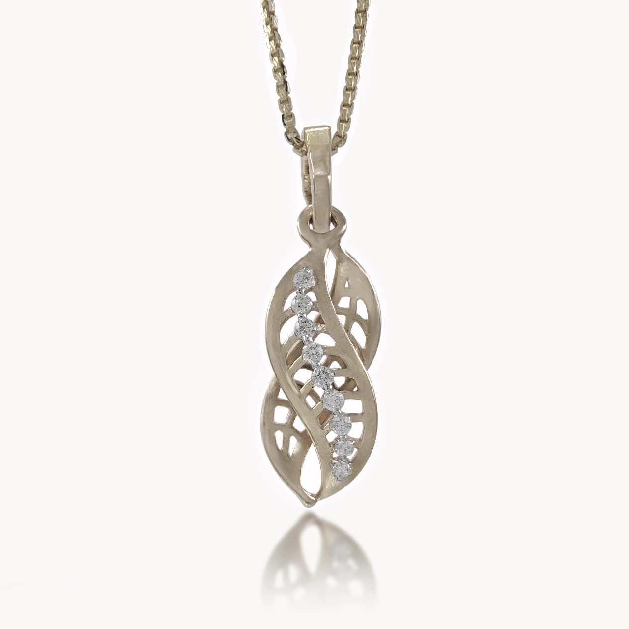 Vine Swirl Diamond Pendant