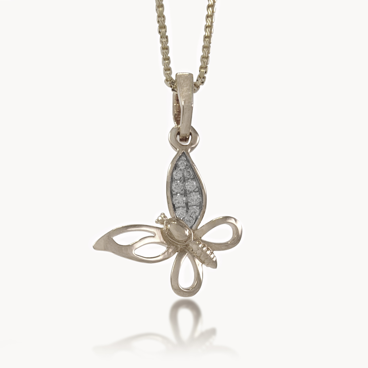 Butterfly Diamond Pendant