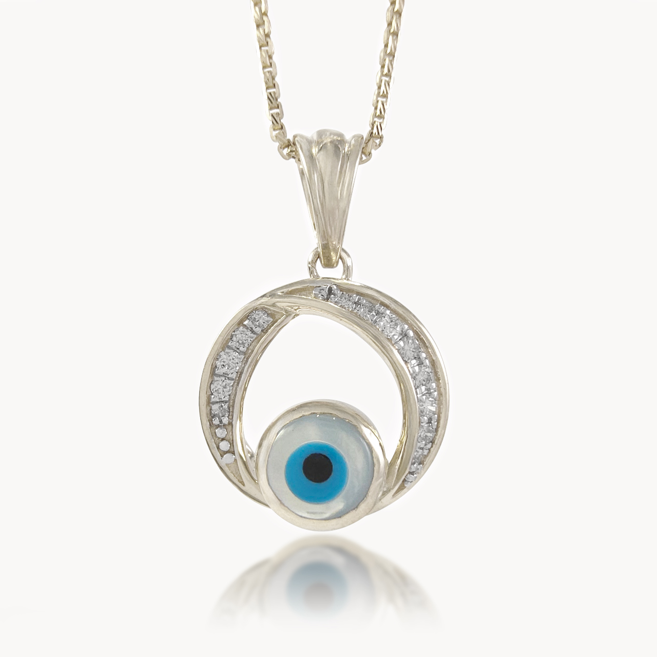 Mystic Evil Eye Diamond Pendant