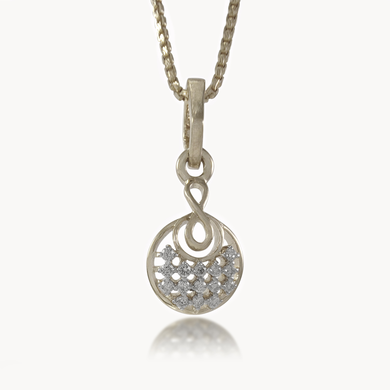 Infinite Moon Diamond Pendant