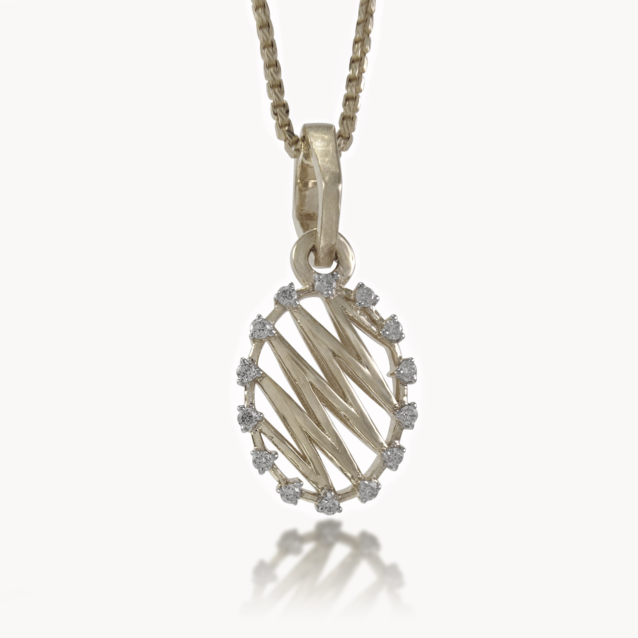 Zig-Zag Diamond Pendant