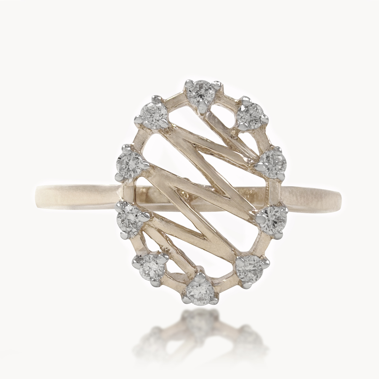 Zig-Zag Diamond Ring