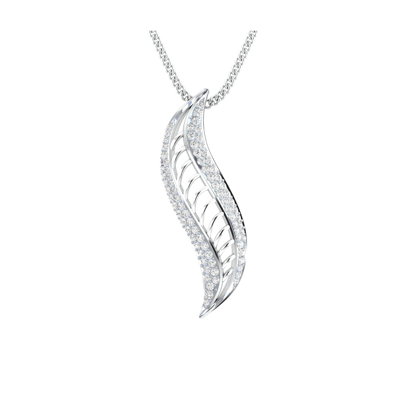 Achal Round Diamond Office Wear Pendant