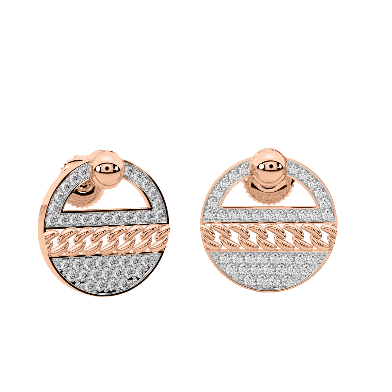 Stylish Orbit Diamond Earrings