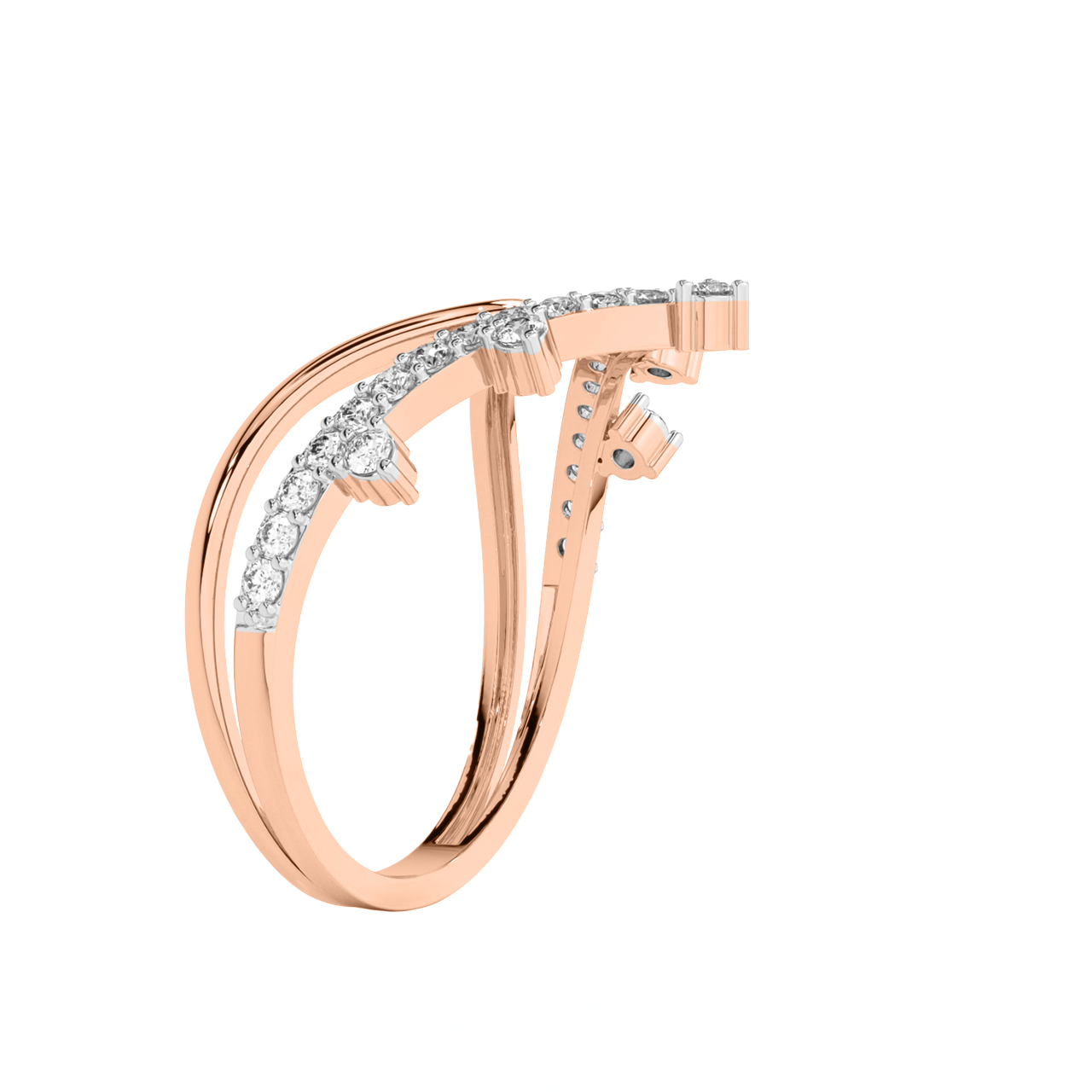 Tivon Round Diamond Engagement Ring