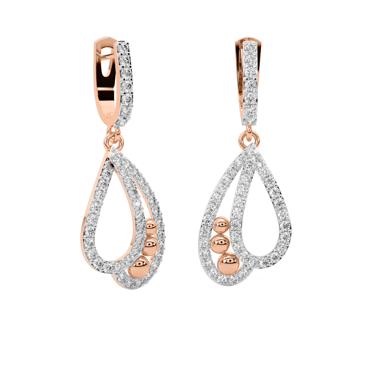 Entwined Spirit Diamond Earrings