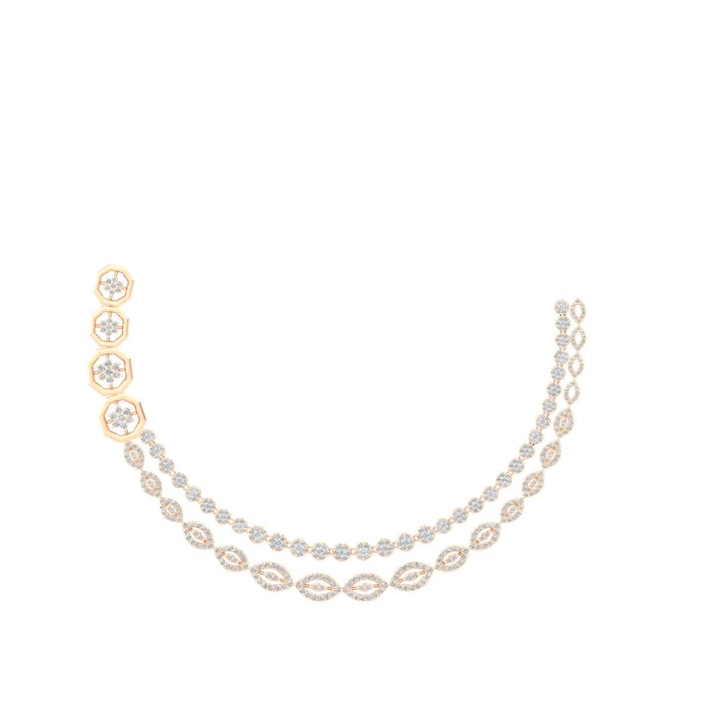 Minimalistic Design Diamond Necklace