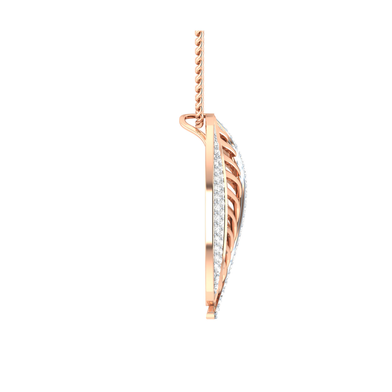 Achit Round Diamond Office Wear Pendant