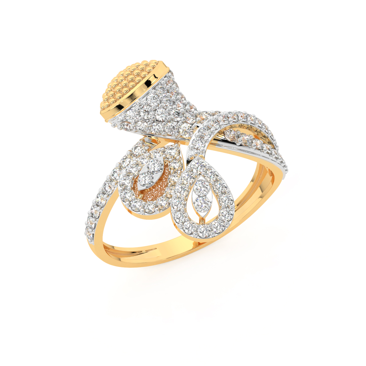 Tassel Dazzle Diamond Ring