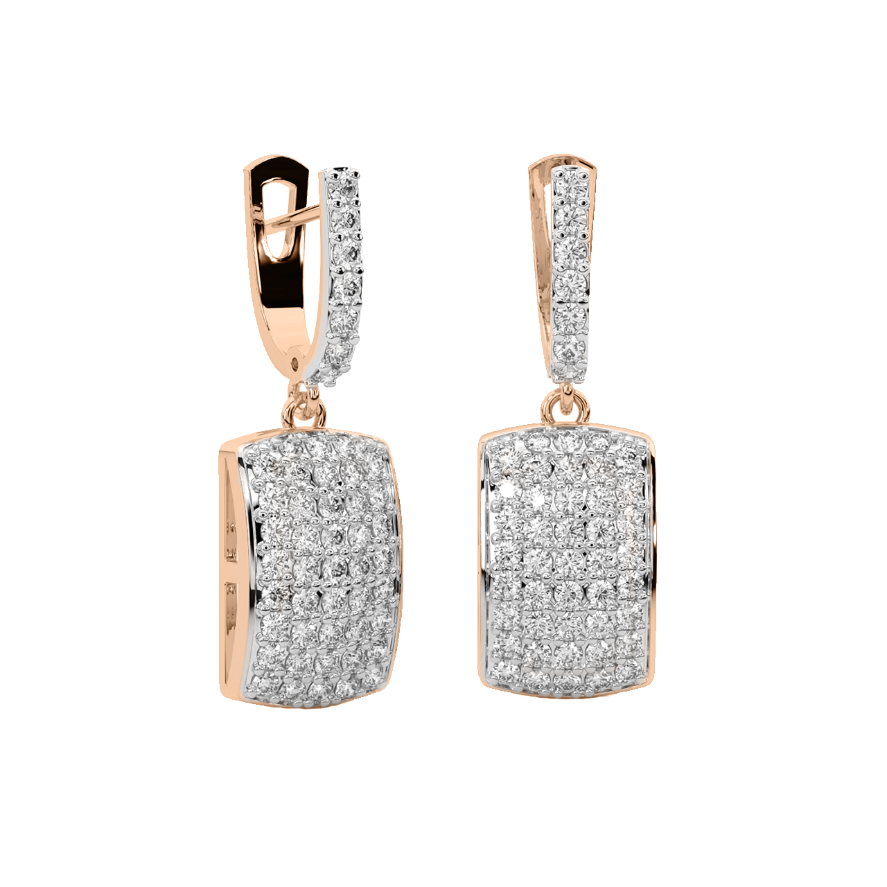 Silvia Diamond Hoop Earrings