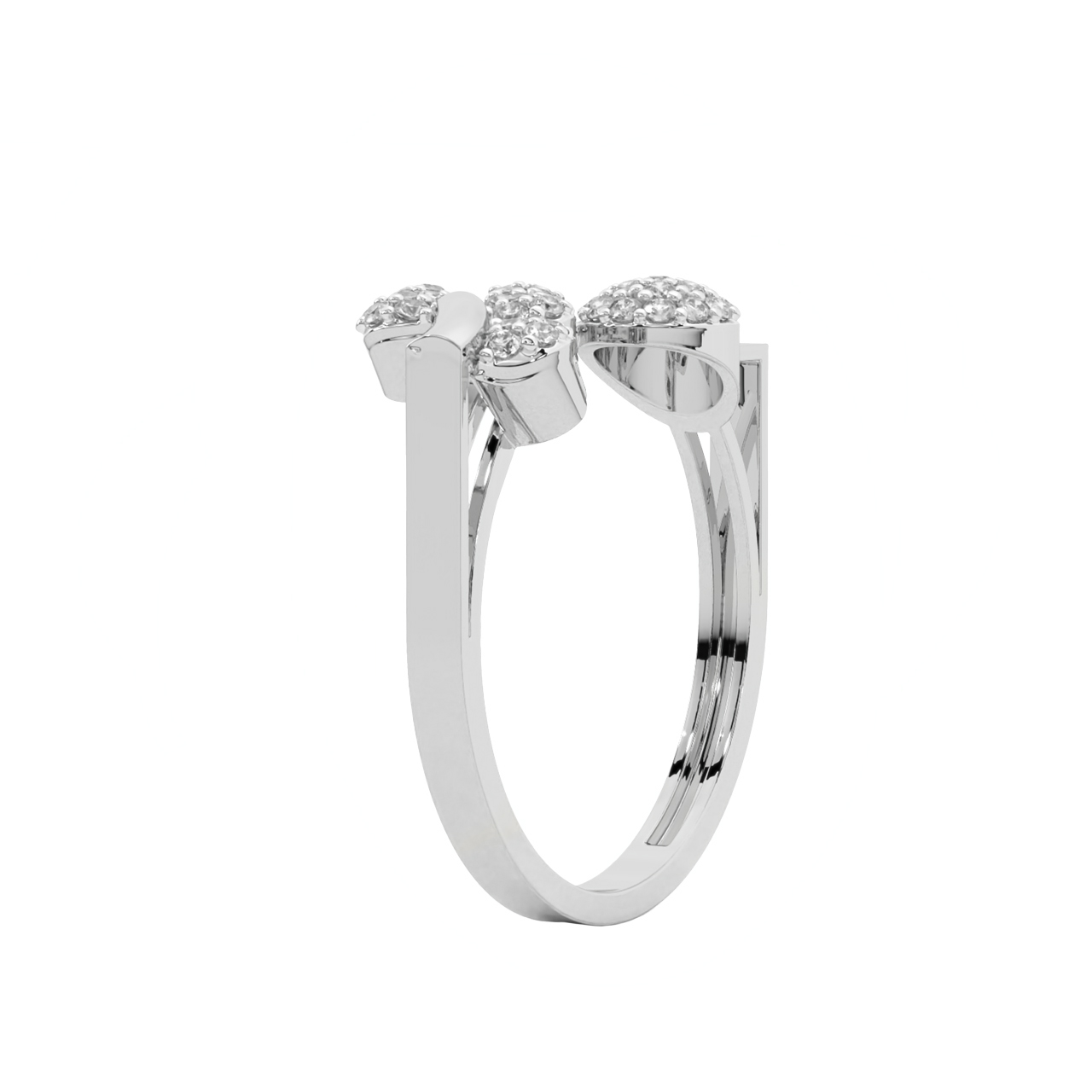 Leonard Round Diamond Dainty Ring